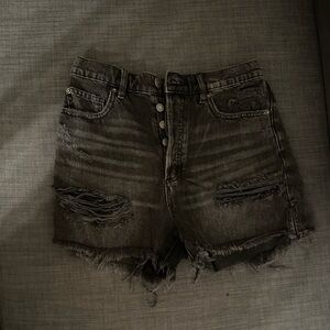 Garage Black Vintage Cut-Off Jean Shorts